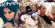 Osiem genialnych okładek "Interview" z selfie topowych gwiazd - Kim Kardashian, Victoria Beckham, Madonna, Jennifer Lopez...