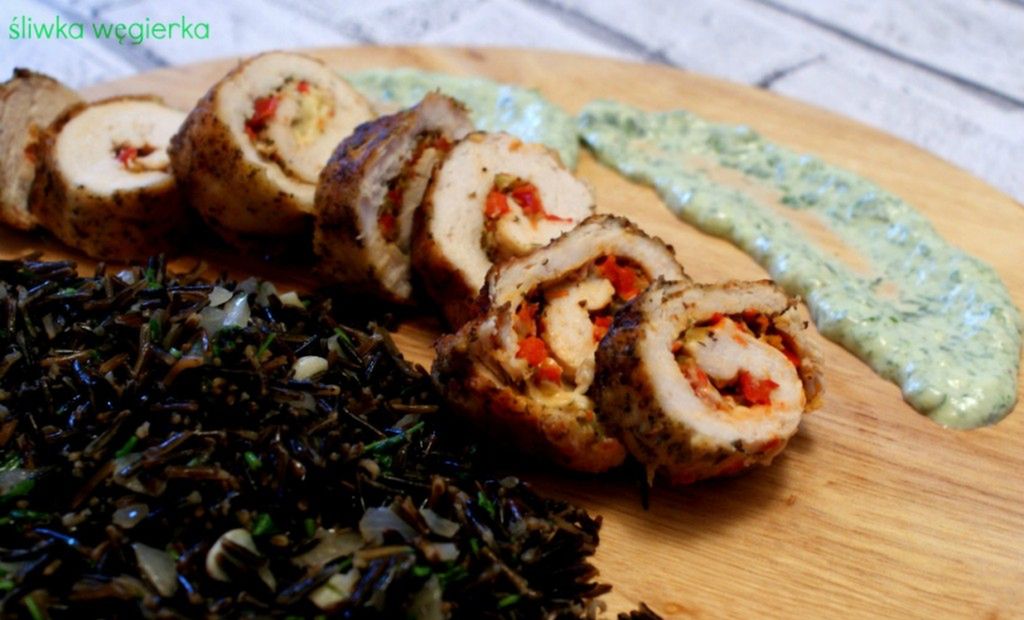 Drobiowe roladki z dzikim ryżem. Pełne smaku i aromatu