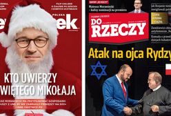 Morawiecki jako św. Mikołaj. Tygodniki pokazały okładki, jedna odstaje od reszty