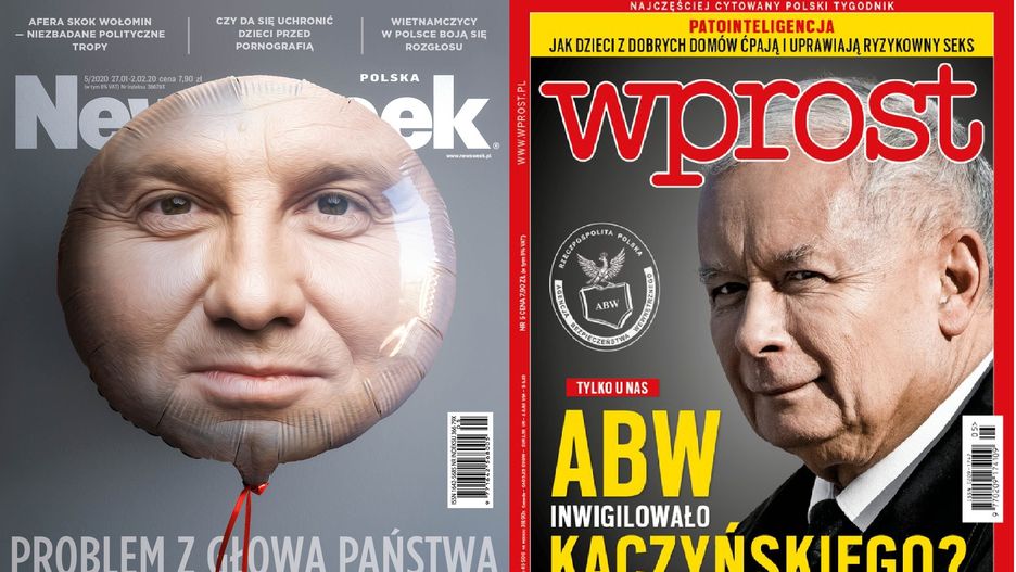 Andrzej Duda i Jarosław Kaczyński "bohaterami" okładek tygodników