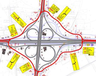 Gigantyczne rondo na A1. GDDKiA zamyka ważny węzeł