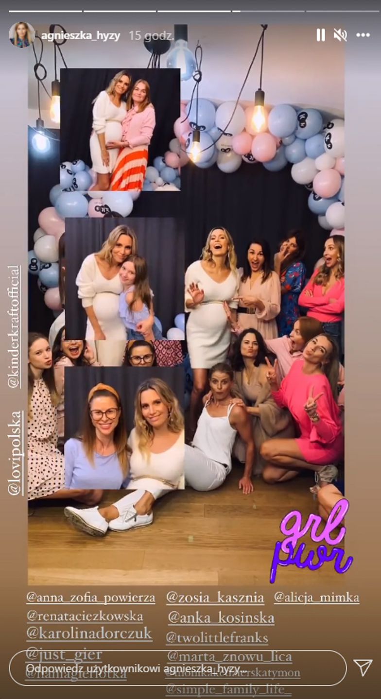 Agnieszka Hyży baby shower