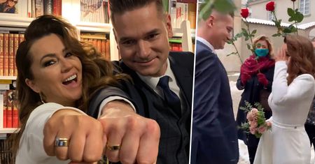 Syn Beaty Tadli opublikował nagranie ze ślubu matki. Nie brakowało romantycznych momentów [WIDEO]