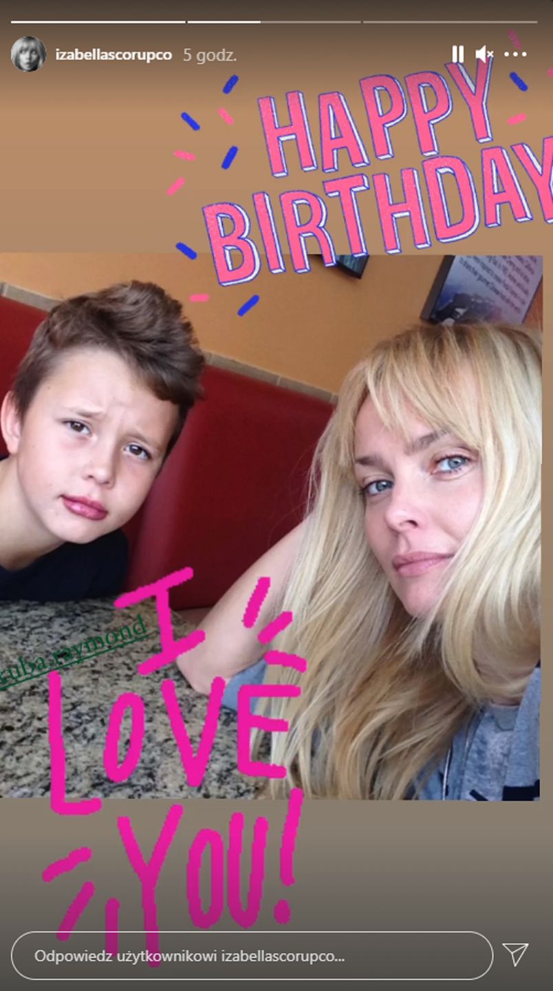 Izabella Scorupco świętuje 18. urodziny syna