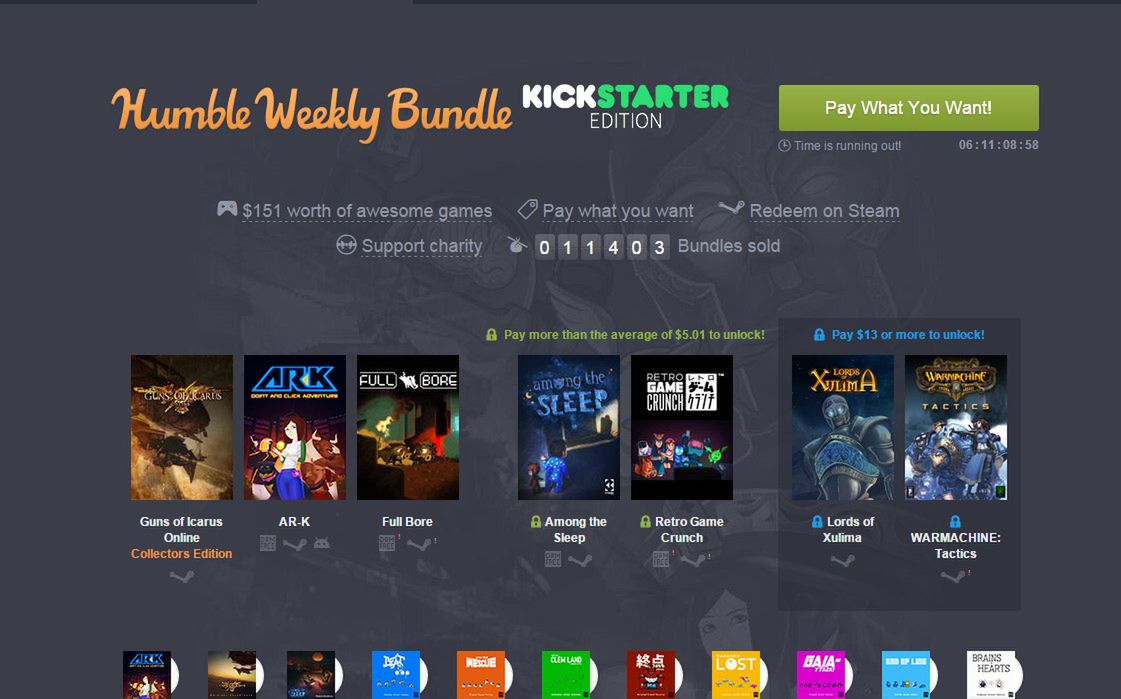 Nowy Humble Bundle stoi pod znakiem gier z Kickstartera