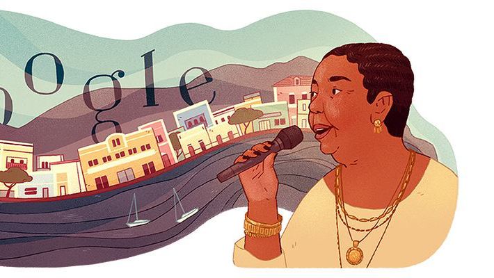 Cesária Évora w Google Doodle