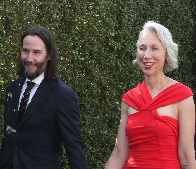 Keanu Reeves and Alexandra Grant