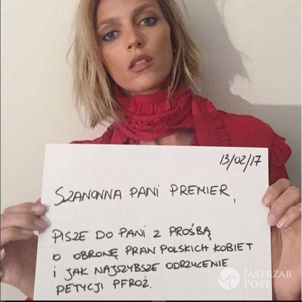 Anja Rubik napisała list do Beaty Szydło w sprawie kobiet