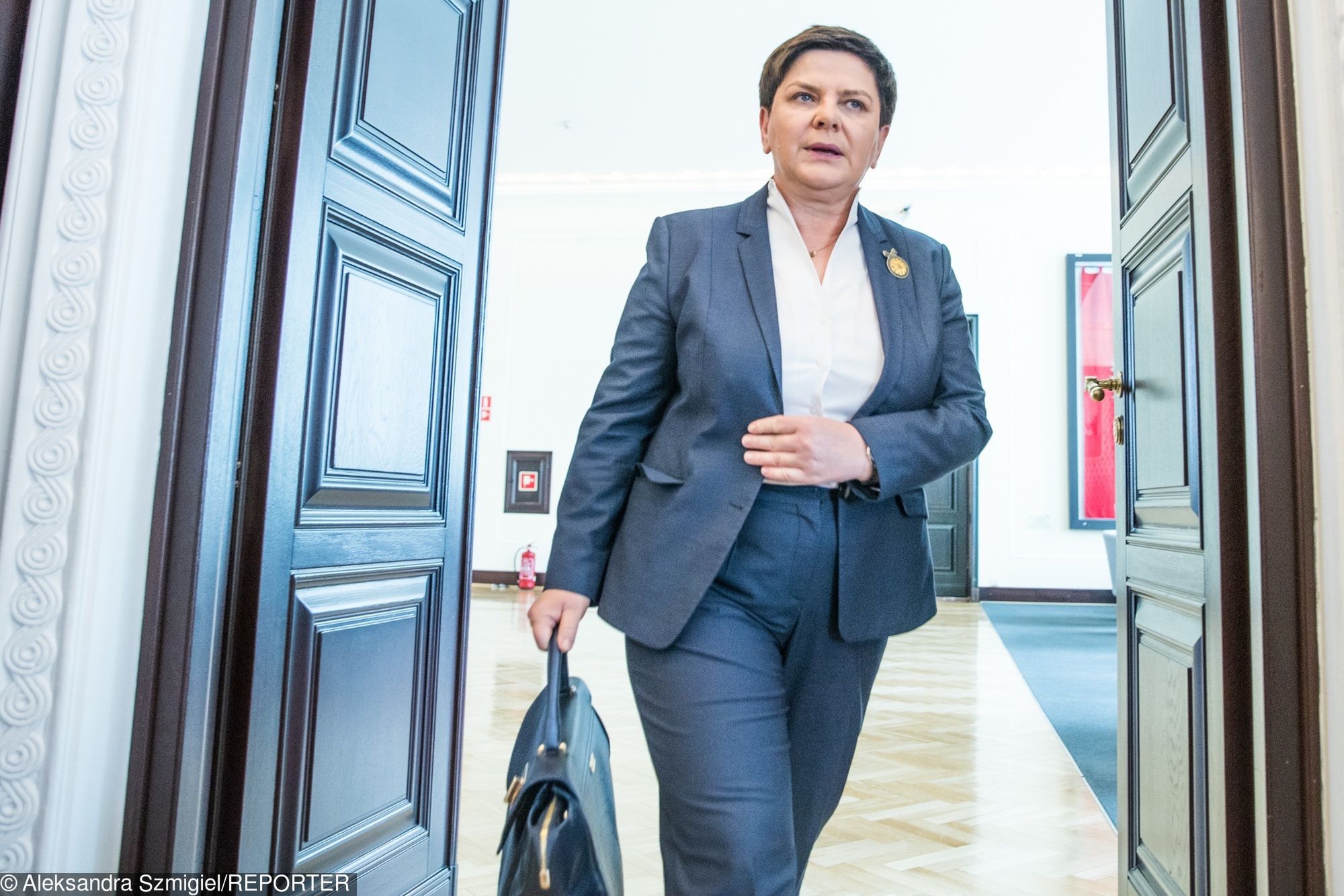 Premier RP Beata Szydło z mężem Edwardem Szydło.