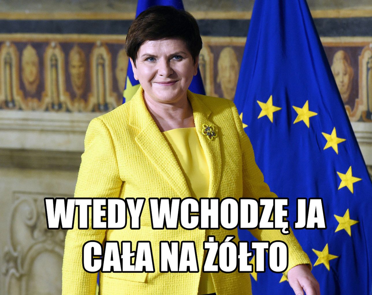 Nie na biało - na żółto!