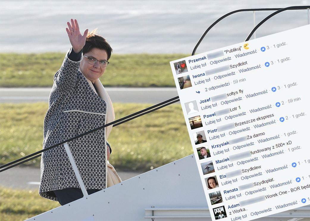 "Szydłolot", "Samolot +" czy "Beatrix". Internauci wybierają nazwę dla samolotu premier Szydło