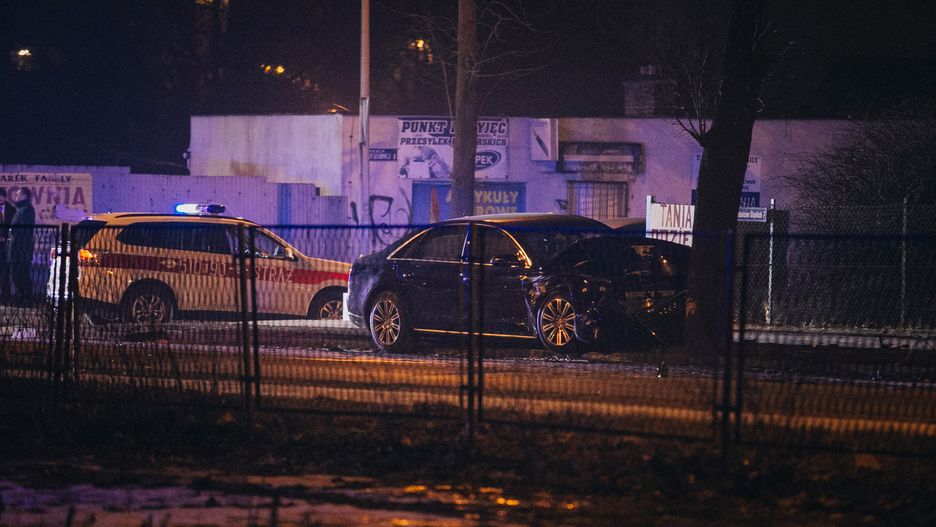 Do wypadku rządowej limuzyny doszło w Oświęcimiu. 