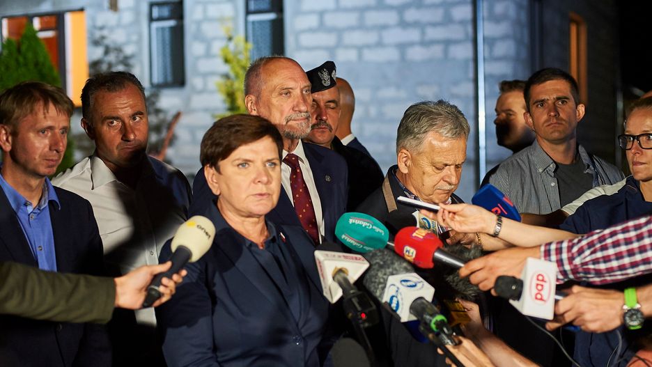 Premier Beata Szydło na terenach poszkodowanych przez nawałnicę