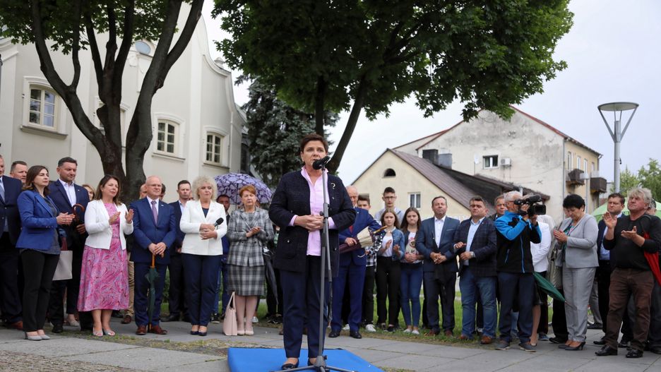 "Polityka to ciężka, uczciwa praca" - przekonywała Beata Szydło w Węgrowie