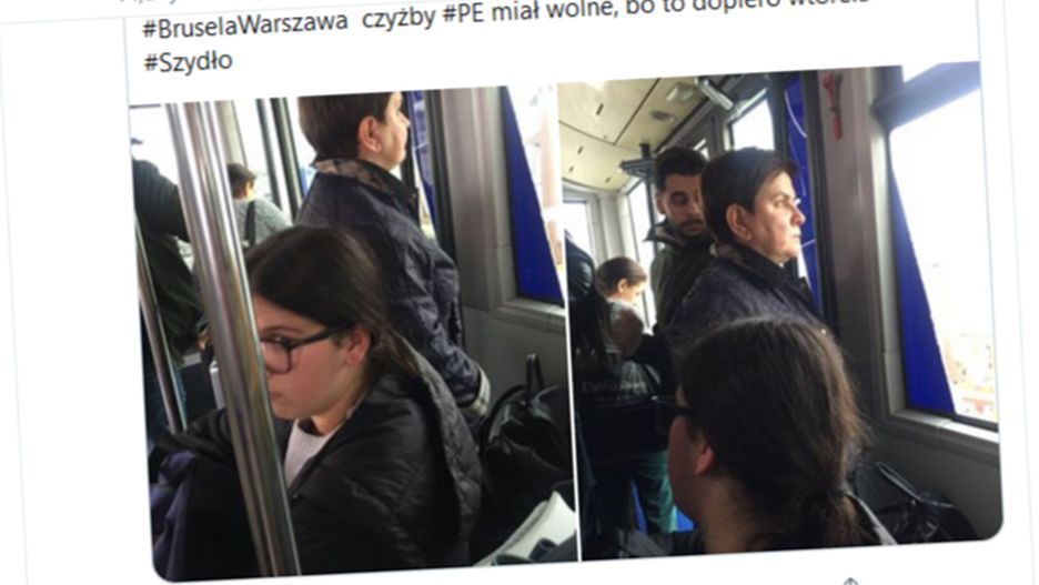 Wicerzecznik PiS zareagował na dyskusję o zdjęciu Beaty Szydło w autobusie