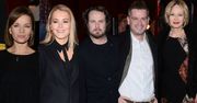Małgorzata Foremniak, Magdalena Lamparska i Paweł Małaszyński z żoną na 40-leciu Teatru Kwadrat