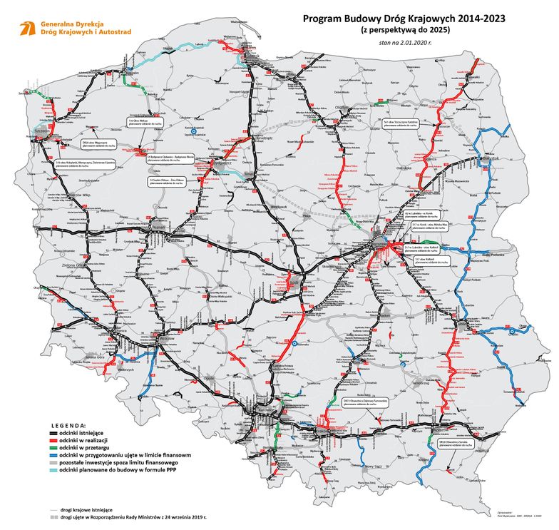 GDDKiA chwali się liczbą oddanych dróg. 460 km.