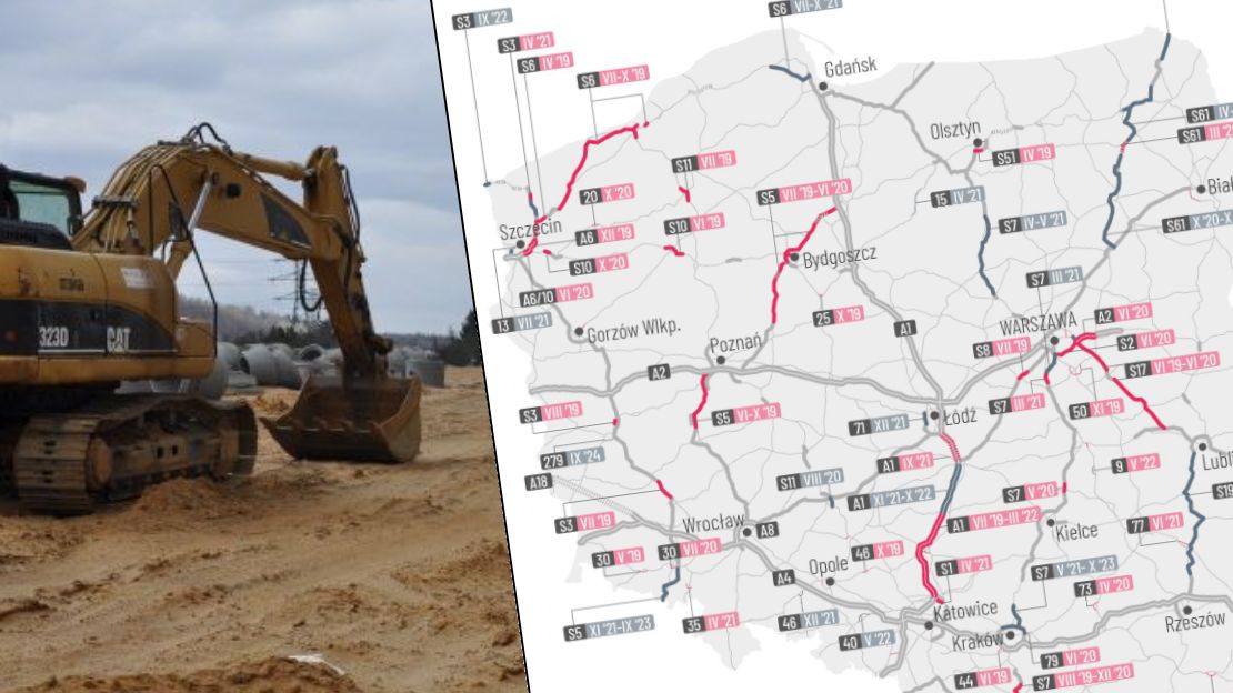 Blisko pół tysiąca kilometrów nowych dróg - tyle mieli dostać kierowcy w 2019 roku. Ale będzie mniej.