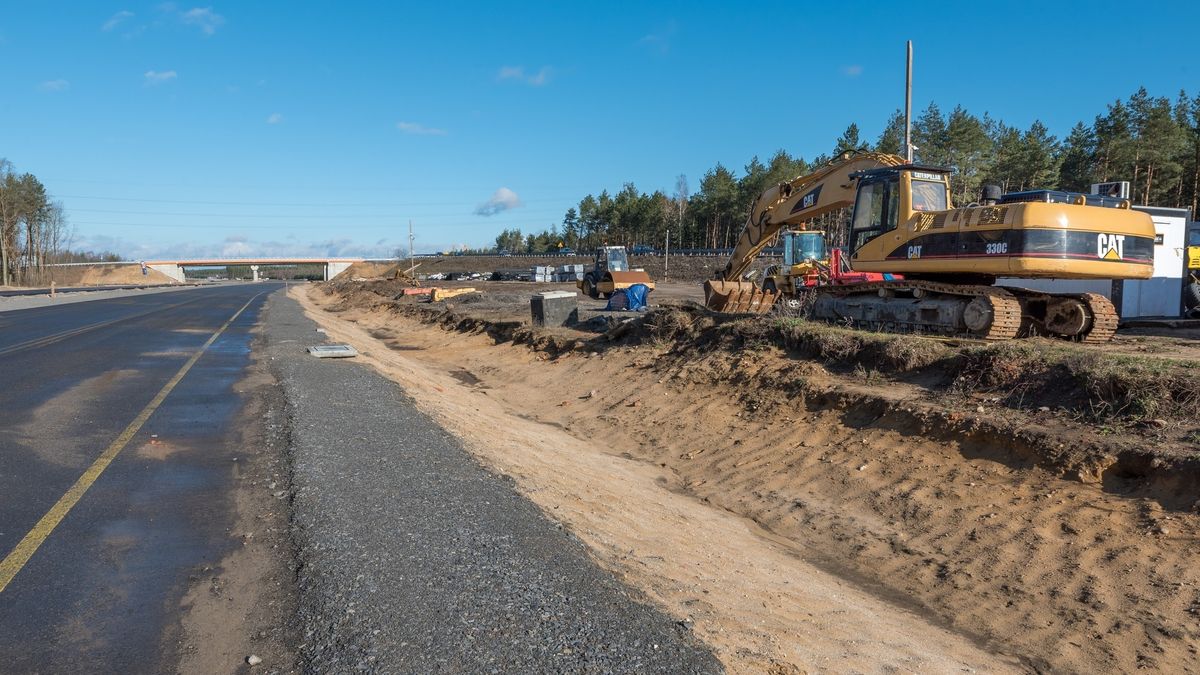 Marzec 2019. Przestój na budowie drogi ekspresowej S3.