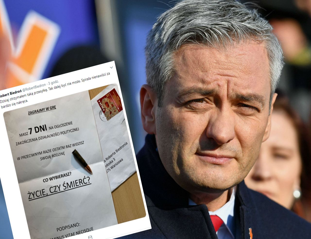 Robert Biedroń dostał list z pogróżkami. "Tak dalej być nie może"
