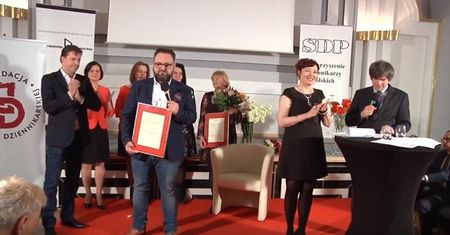 Wojciech Biedroń z Nagrodą Wolności SDP