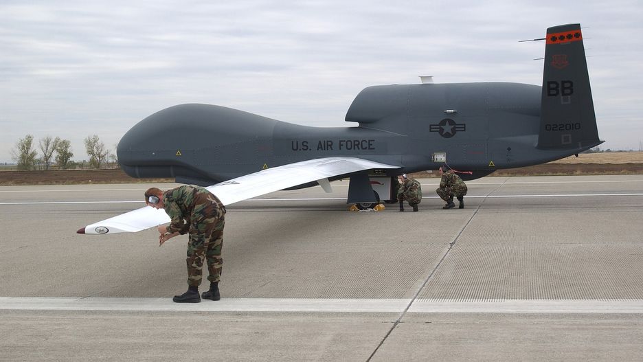 Dron RQ-4 Global Hawk wpadł do morza w wybrzeży Hiszpanii