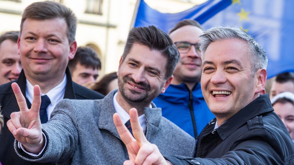 Wybory prezydenckie 2020. Krzysztof Śmiszek oraz Robert Biedroń - zdj. arch.