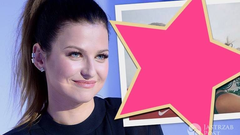 Anna Lewandowska dopinguje swojemu mężowi przed meczem z Irlandią Północną