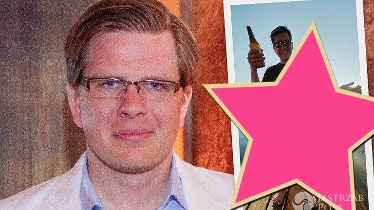 Szczupły Filip Chajzer na Mazurach