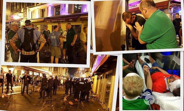 EURO 2016: Polscy i irlandzcy kibice zaatakowani w Nicei! Zostali sprowokowani do bójki przez lokalnych chuliganów [Wideo]