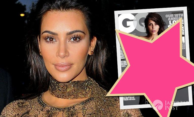 Naturalna Kim Kardashian na okładce "GQ"! Oczywiście nago...