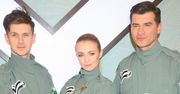 Prowadząca i kapitanowie drużyn na nagraniu spotu do programu "Kocham Cię Polsko": Barbara Kurdej-Szatan, Tomasz Kammel, Antoni Królikowski