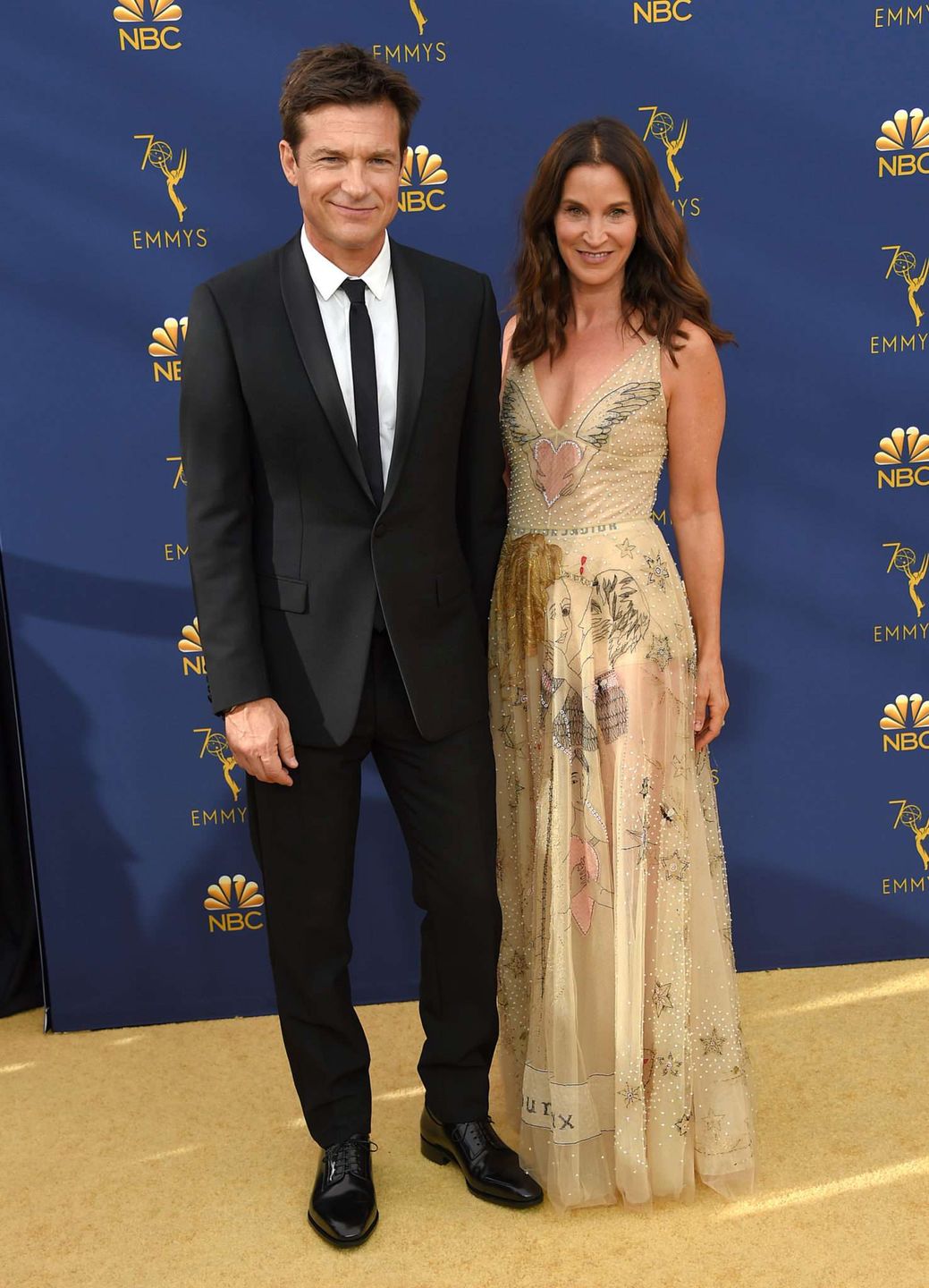 Jason Bateman i Amanda Anka - Emmy 2018