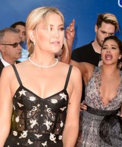 Kate Hudson kusi w prześwitach na czerwonym dywanie