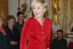 Agata Duda w czerwieni na gali "Lodołamacze"