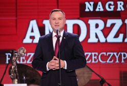 Prezydent Andrzej Duda z Nagrodą Prometejską im. Lecha Kaczyńskiego