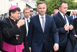 Msza św. w intencji ofiar rzezi wołyńskiej. Obecny prezydent Duda