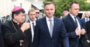 Msza św. w intencji ofiar rzezi wołyńskiej. Obecny prezydent Duda