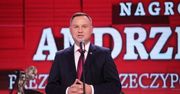 Prezydent Andrzej Duda z Nagrodą Prometejską im. Lecha Kaczyńskiego