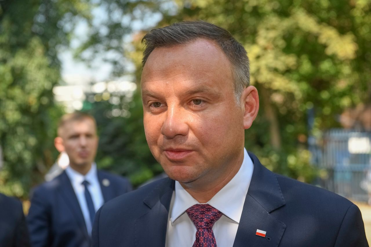 Wizyta Andrzeja Dudy w Nowym Sączu. Przyjechał wesprzeć swoją "serdeczną znajomą"