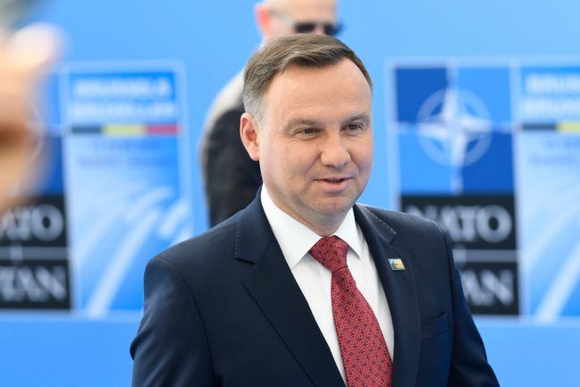 Andrzej Duda i Donald Trump. Spotkanie prezydentów podczas szczytu NATO