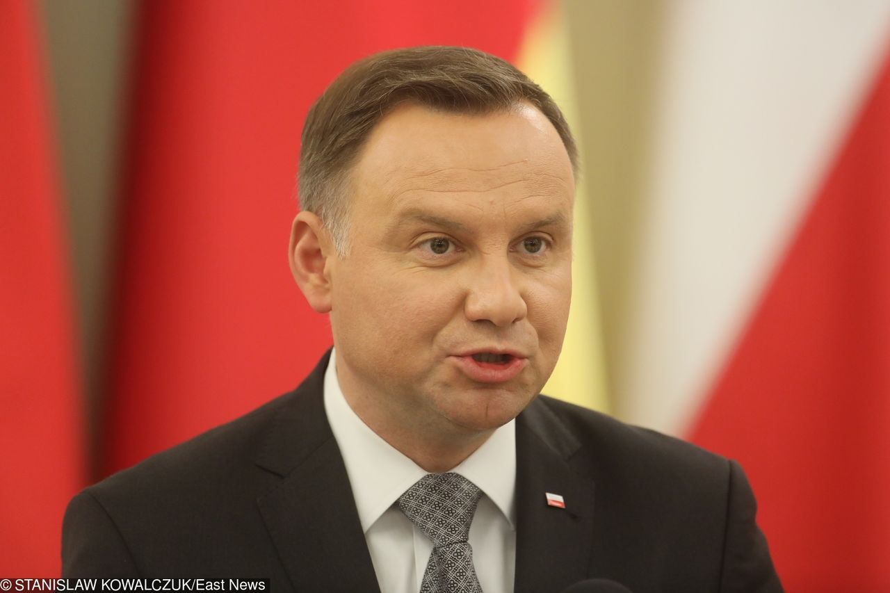 Andrzej Duda o zmianie ordynacji do europarlamentu. "Mocno skłaniam się do weta"