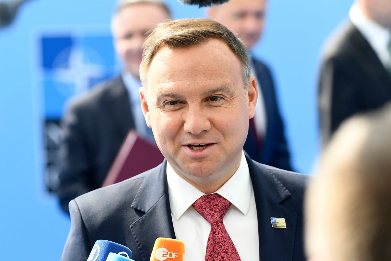 Andrzej Duda broni słów Donalda Trumpa ws. obronności. "Dyskusja była rzeczywiście żarliwa"