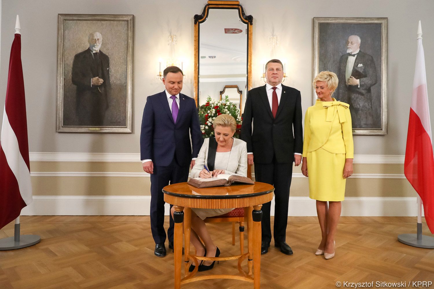 Para prezydencka z wizytą na Łotwie