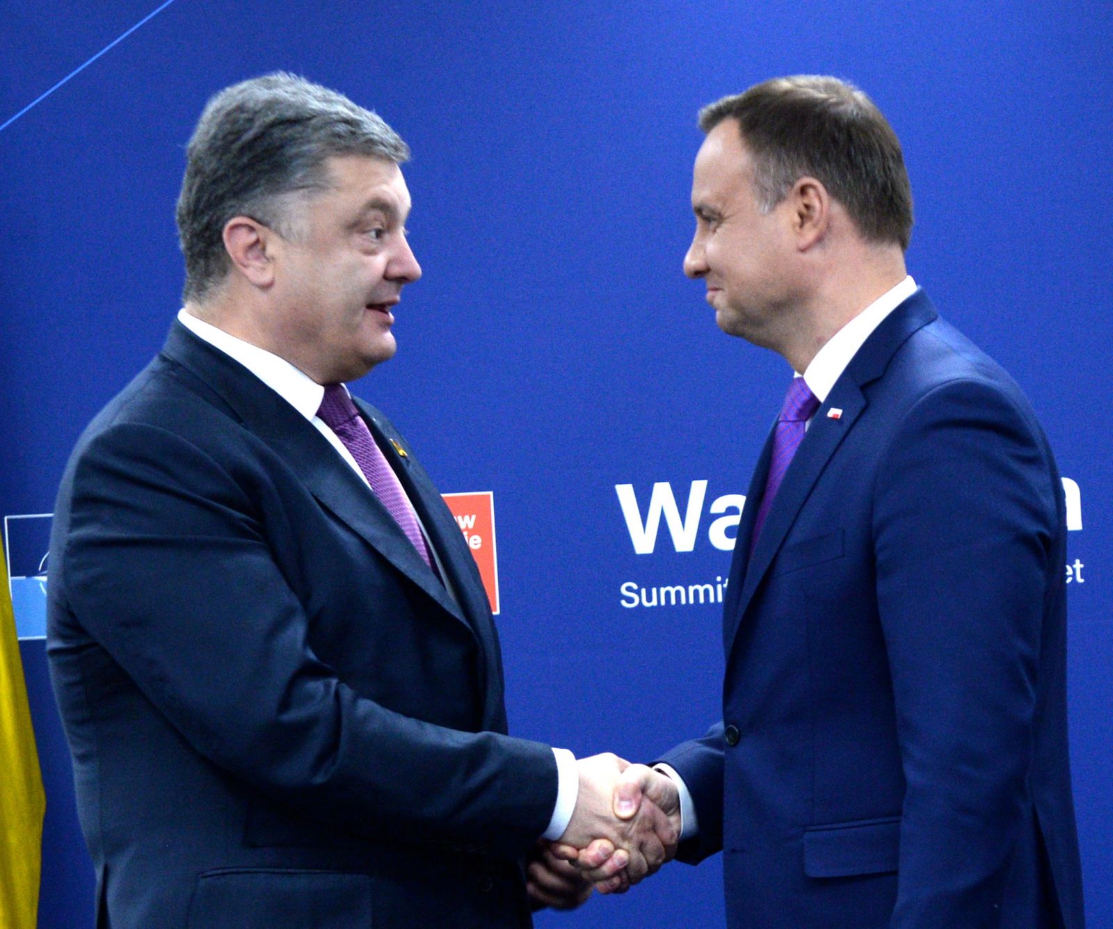 Petro Poroszenko podziękował Andrzejowi Dudzie za odesłanie ustawy o IPN do Trybunału Konstytucyjnego