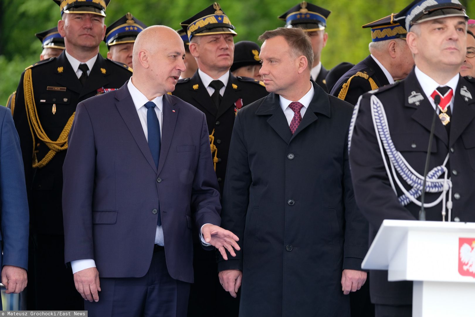 Wybory prezydenckie. Europoseł Joachim Brudziński i prezydent Andrzej Duda.