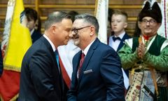 Andrzej Duda spotkał się z... Andrzejem Dudą w "bastionie PiS"