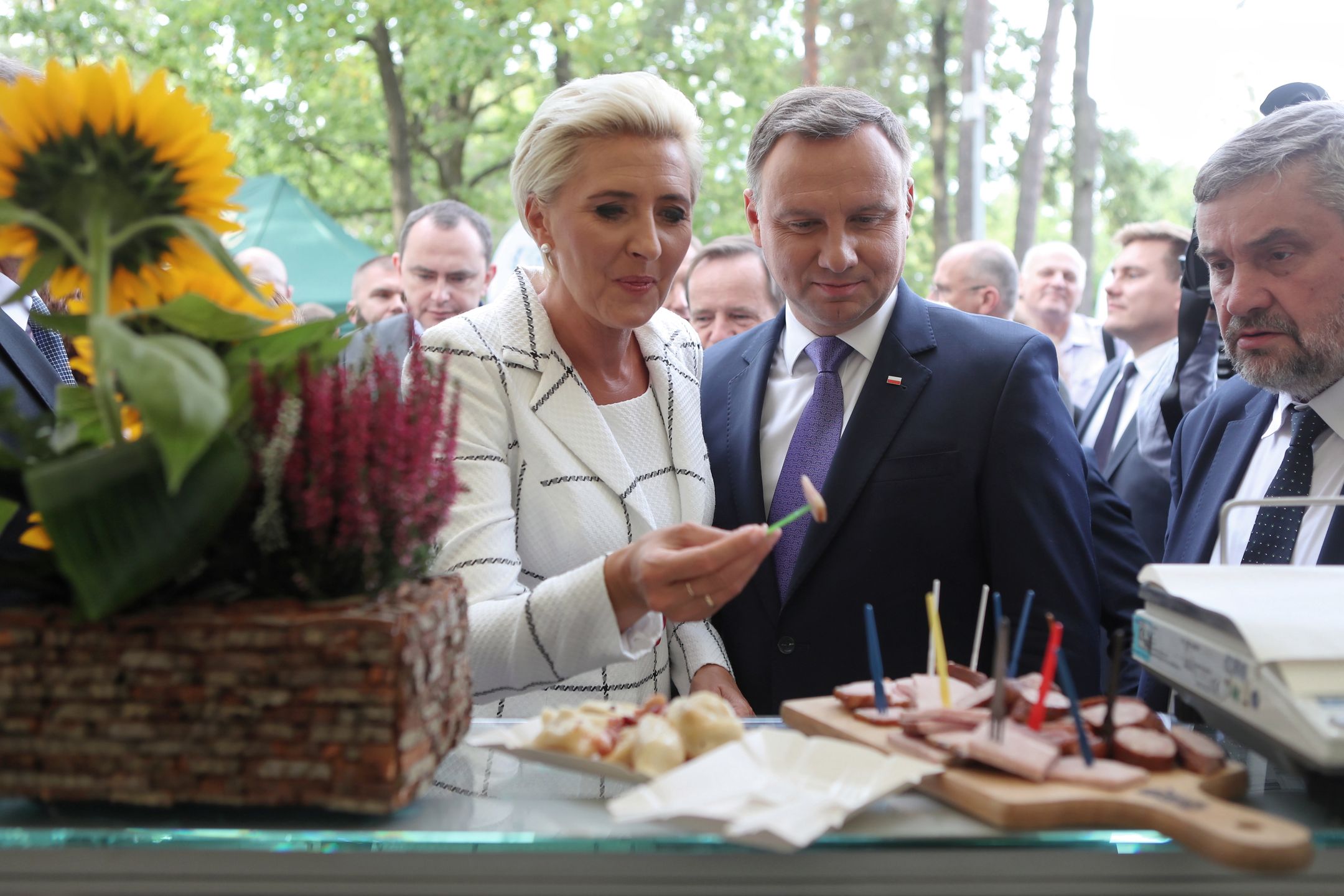Andrzej Duda testował lokalne specjały