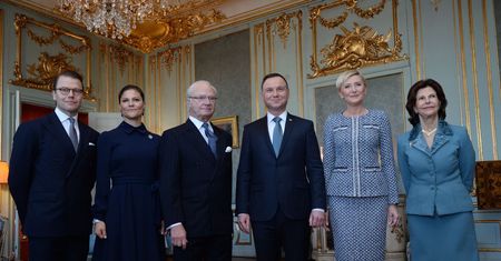 Agata Duda u królowej Sylwii. Pierwsza Dama pokazała klasę