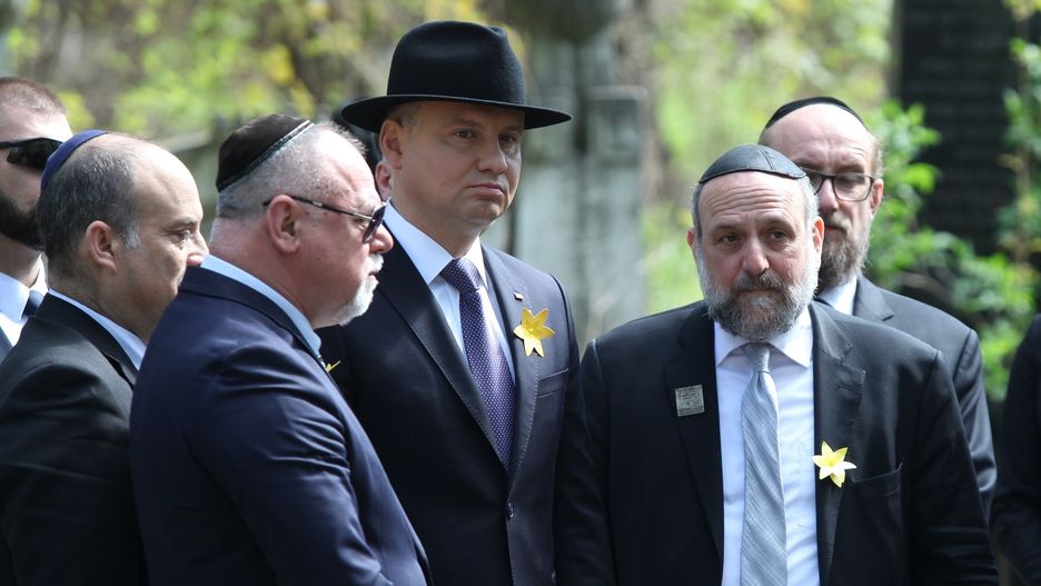 W uroczystościach 75. rocznicy powstania w getcie warszawskim uczestniczył Andrzej Duda